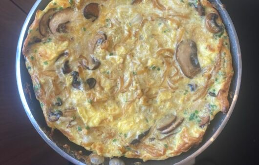 Mushroom and Caramelized Onion Frittata