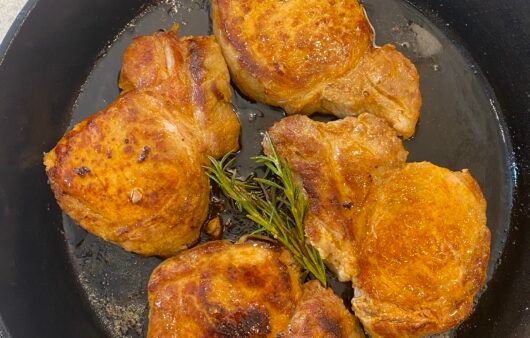 Rosemary Pan-Seared Pork Chops