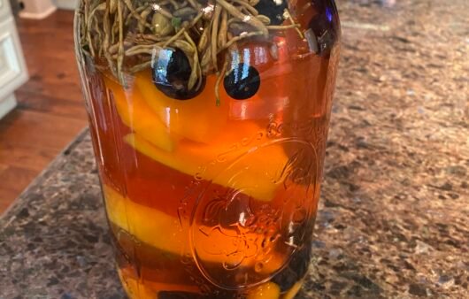 Fruit-Infused Herbal Tea Elixir