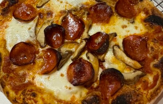 Gluten-Free Pepperoni and Mushroom Pizza