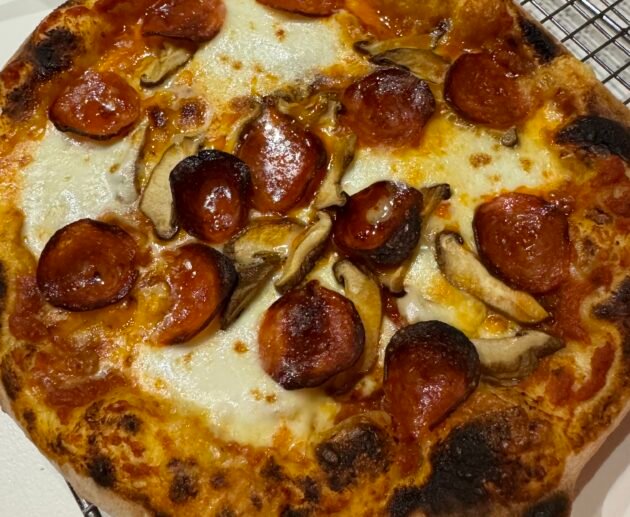 Gluten-Free Pepperoni and Mushroom Pizza