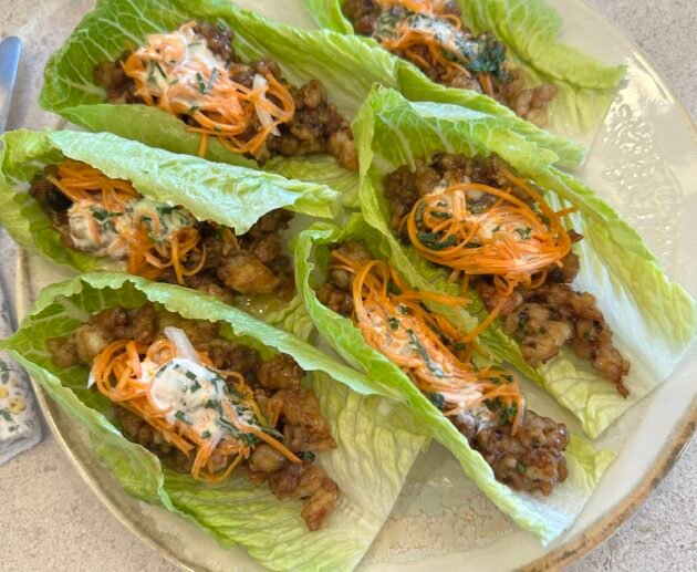 Asian-Inspired Chicken Lettuce Wraps