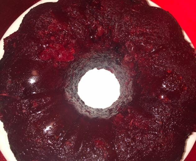 Festive Cranberry Gelatin Ring