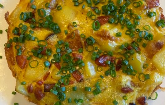 Frittata de pommes de terre et chorizo sans gluten