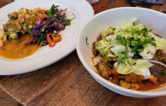 Mexican-Inspired Burrito Bowl & Citrus-Infused Fish with Sautéed Vegetables