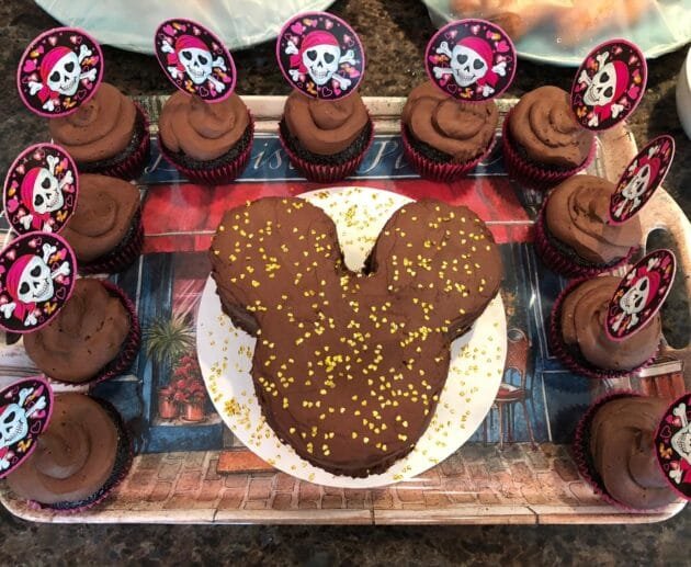 Pirate Party Chocolate Cupcakes & Mickey Cake (Gluten-Free, Soy-Free, Dairy-Free)