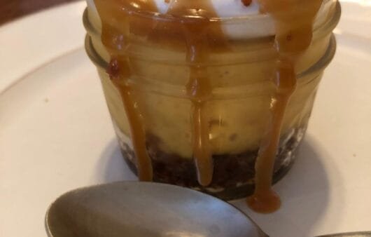 Caramel Pumpkin Cheesecake Jars (Gluten-Free, Soy-Free, Dairy-Free)