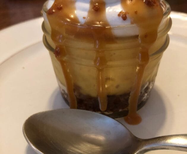 Caramel Pumpkin Cheesecake Jars (Gluten-Free, Soy-Free, Dairy-Free)