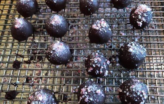 Truffes au chocolat et à la menthe poivrée (sans gluten, sans soja, sans produits laitiers)