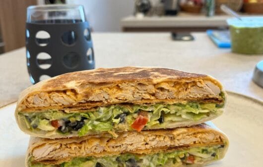 Gegrillter Chicken Crunch Wrap (glutenfrei, sojafrei, milchfrei)