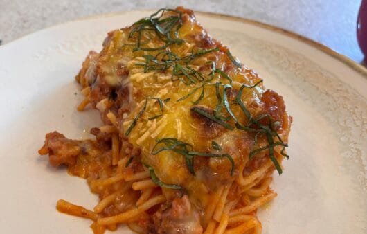 Baked Spaghetti Casserole (Gluten-Free, Soy-Free, Dairy-Free)
