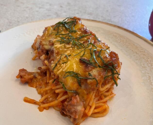 Baked Spaghetti Casserole (Gluten-Free, Soy-Free, Dairy-Free)