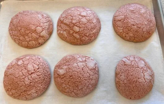 Strawberry Crinkle Cookies (Gluten-Free, Soy-Free, Dairy-Free)
