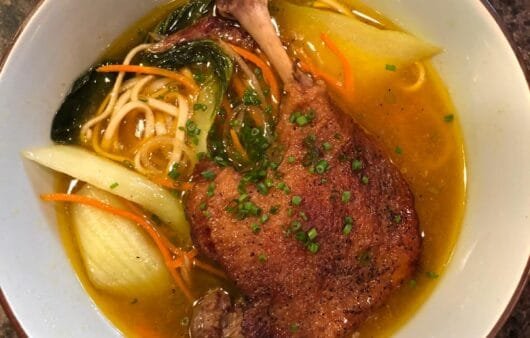 Golden Duck Confit Noodle Bowl