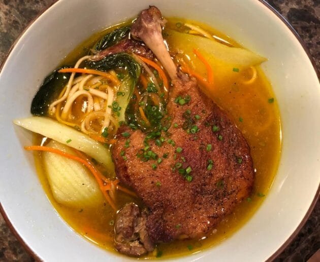 Golden Duck Confit Noodle Bowl
