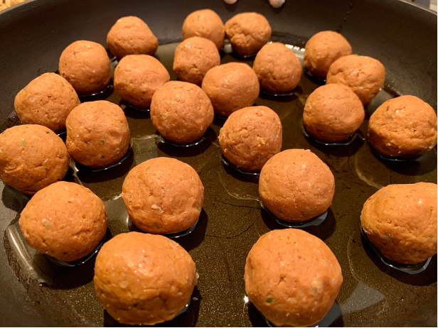 Crispy Gluten-Free, Soy-Free, Dairy-Free Vegan Sausage Bites