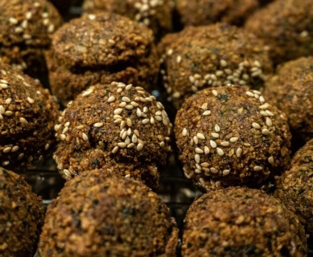 Black Bean & Hemp Heart Falafel with Easy Lemon Aioli (Gluten-Free, Dairy-Free, Soy-Free, Vegan Option Available)