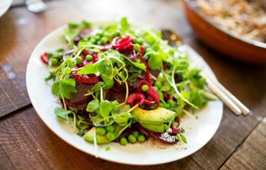 Pea Protein Fritter Salad Recipe (With CBD Vinaigrette!) (Gluten-Free, Dairy-Free, Soy-Free)