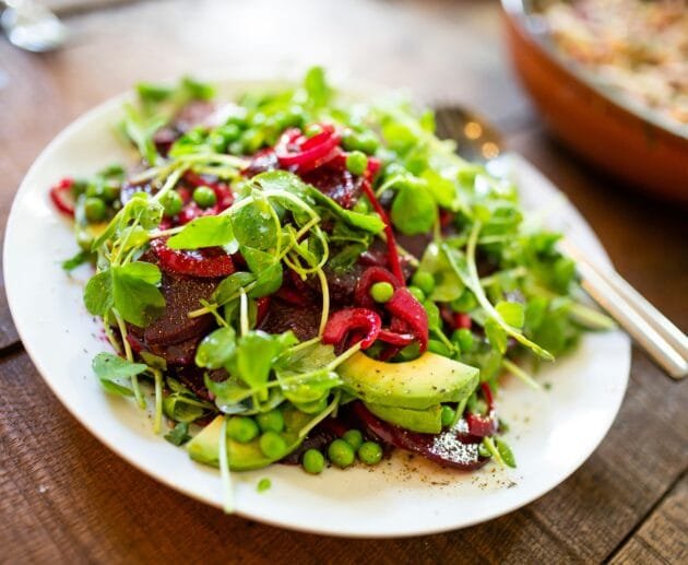 Pea Protein Fritter Salad Recipe (With CBD Vinaigrette!) (Gluten-Free, Dairy-Free, Soy-Free)